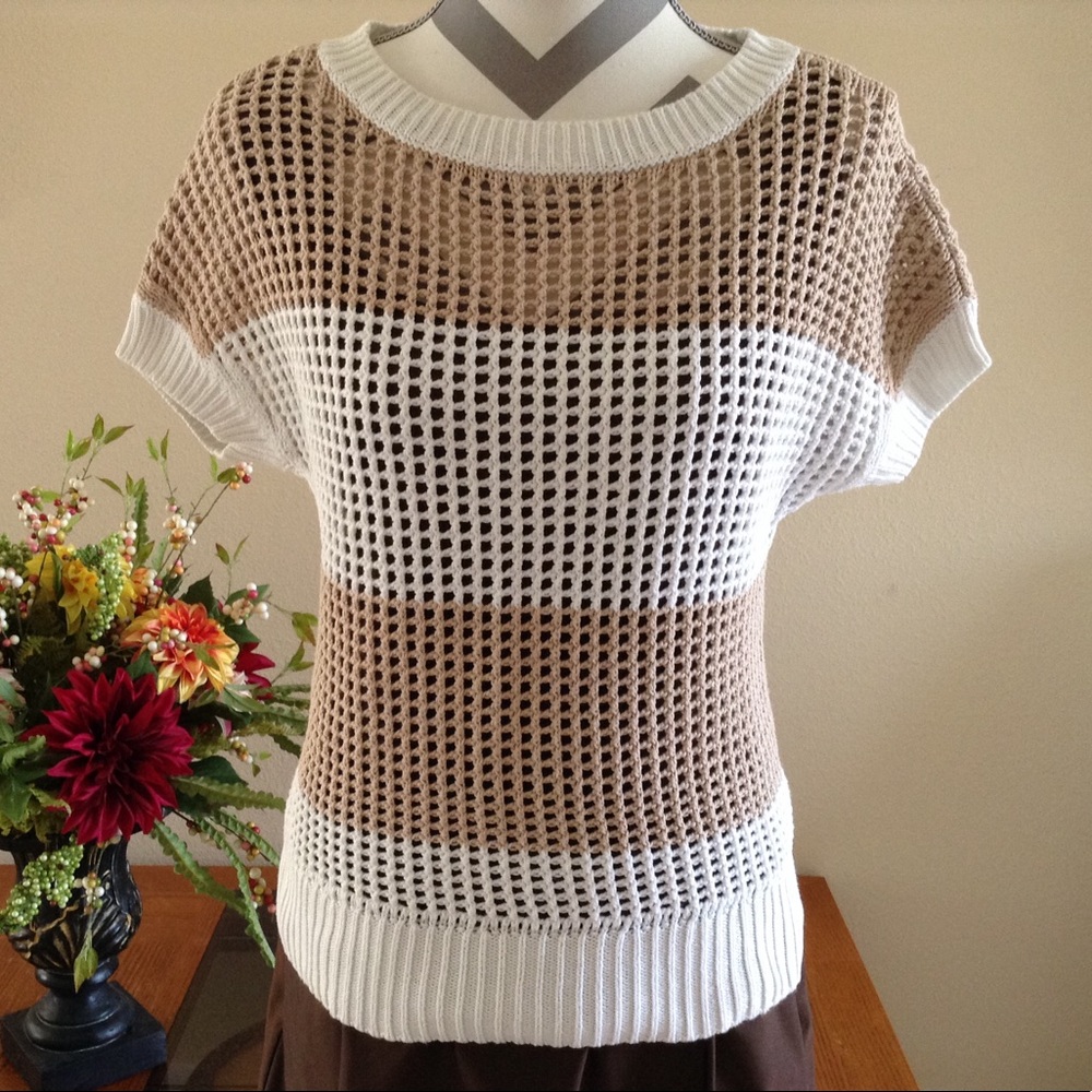 Ann Taylor Loft Striped Knitted Sweater